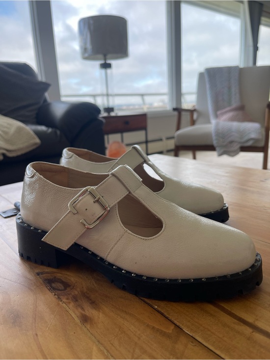 Poppy Barley Shoes - Poppy Barley The Academy Mary Jane Creamy Beige size 6